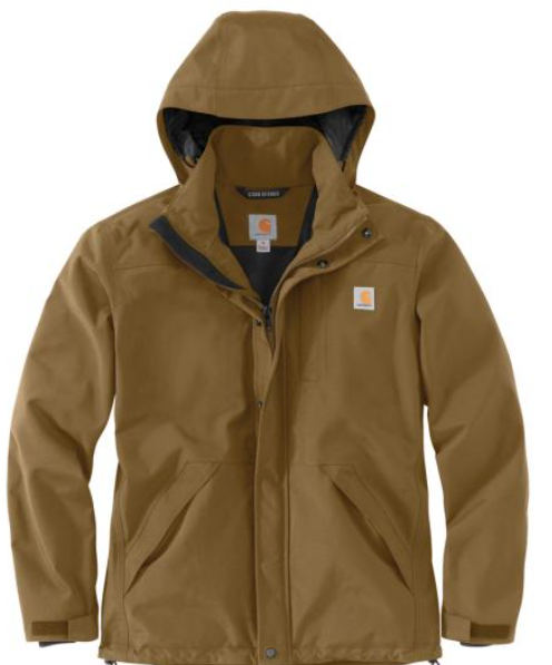 Carhartt Storm Defender Loose Fit Heavyweight Jacket Oak Brown Harriman Army Navy