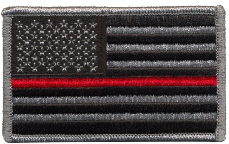 Reverse Flag Patch Velcro  Dark Grey – Harriman Army-Navy