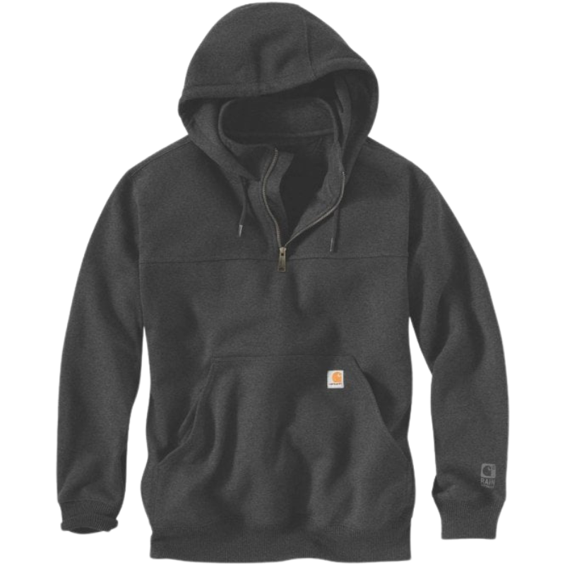 Rain Defender® Loose Fit Heavyweight Quarter-Zip Hoodie | Charcoal Heather