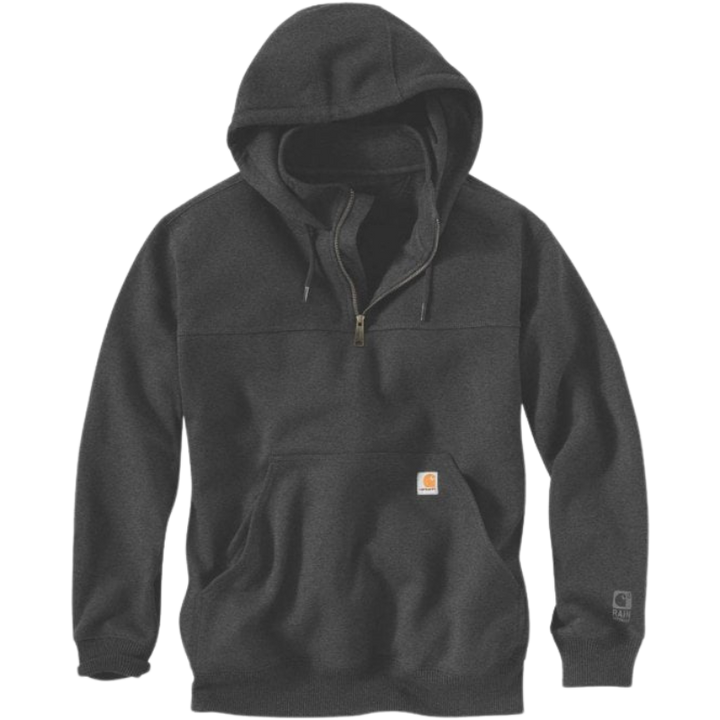 Rain Defender® Loose Fit Heavyweight Quarter-Zip Hoodie | Charcoal Heather