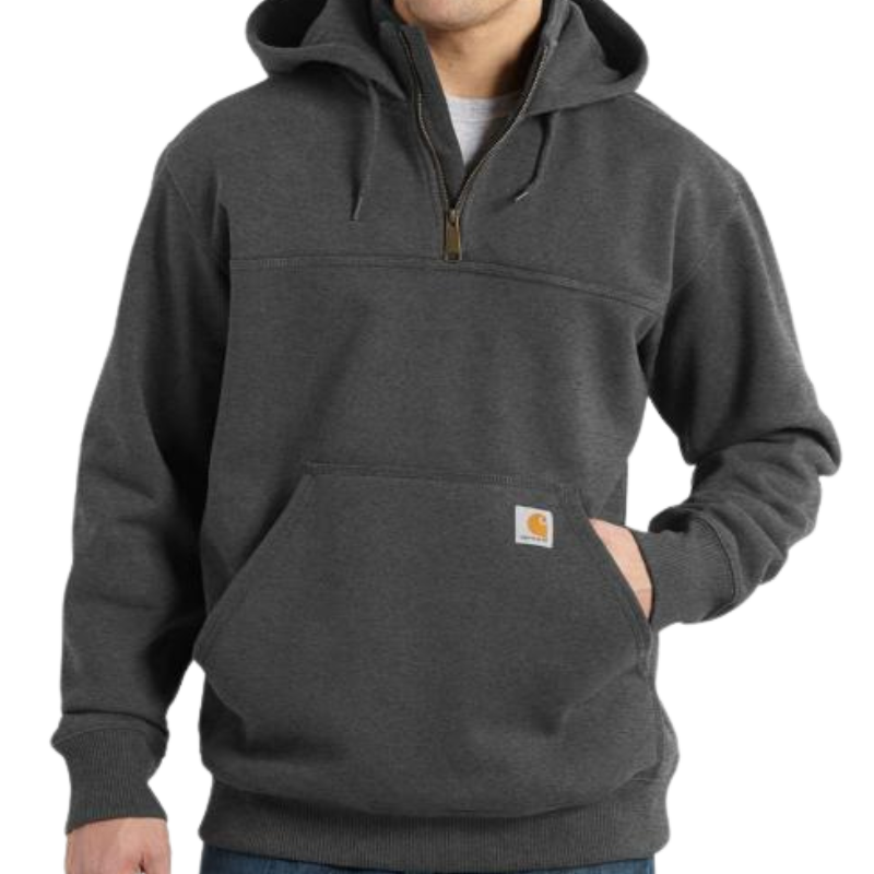 Rain Defender® Loose Fit Heavyweight Quarter-Zip Hoodie | Charcoal Heather