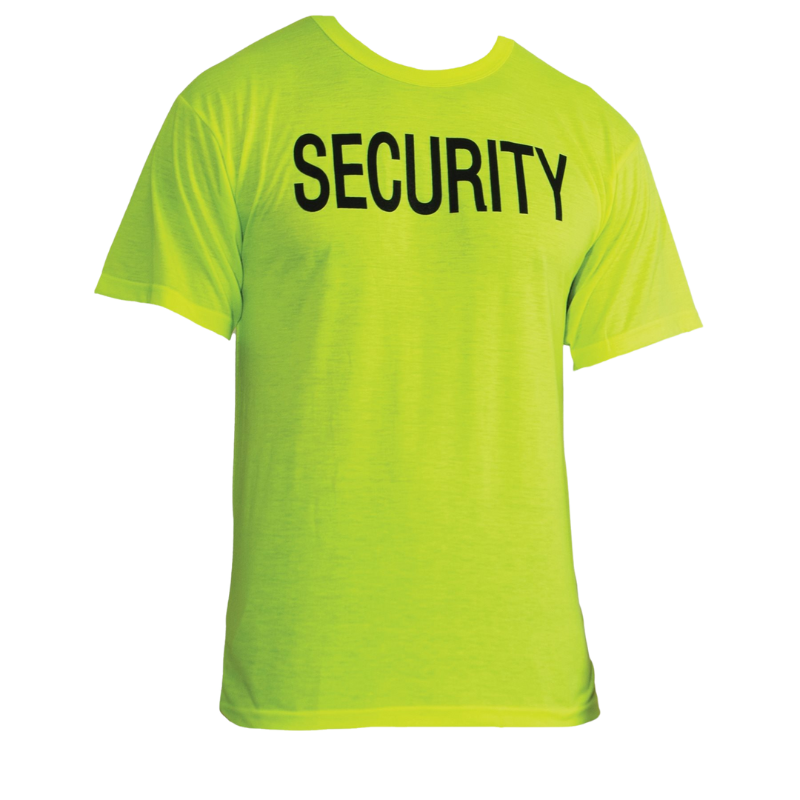 Rothco 2-Sided Security T-Shirt | Safety Green