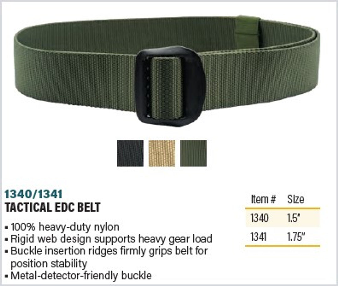 Tactical EDC Belt 1.5" | Black, Olive Drab