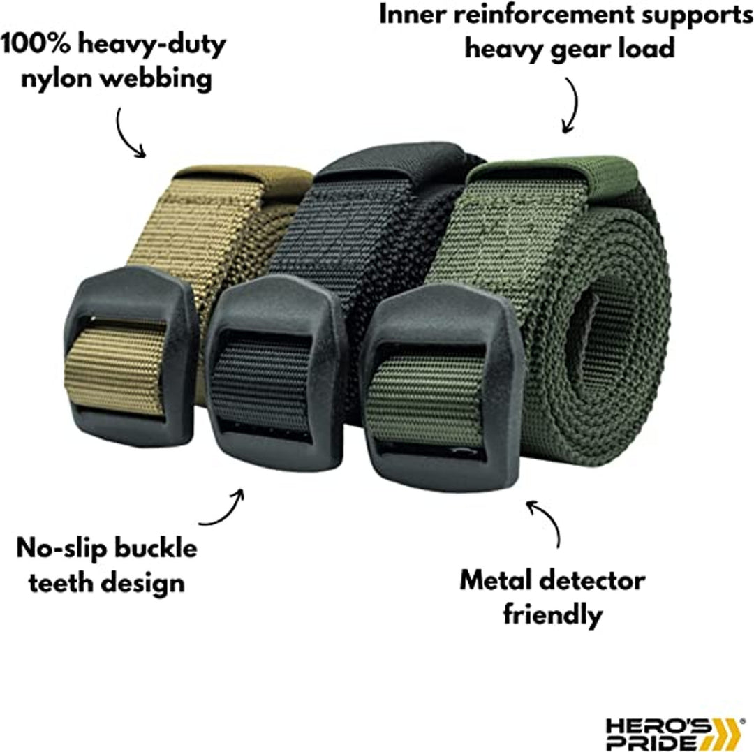 Tactical EDC Belt 1.5" | Black, Olive Drab