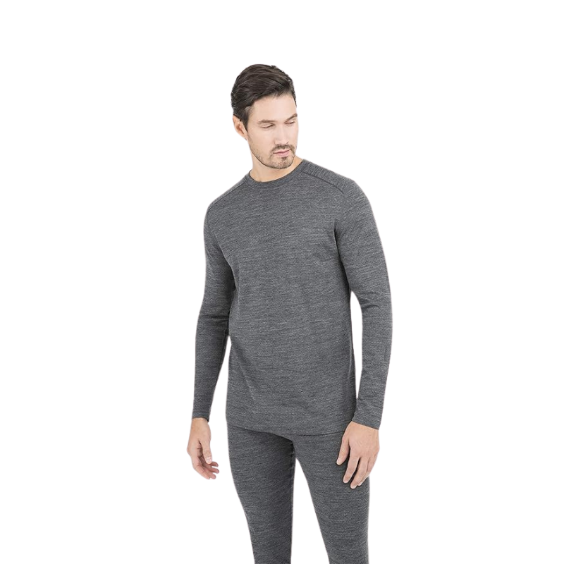 Men's Midweight 2.0 Ultra Merino Wool Baselayer Crew Top | Charcoal