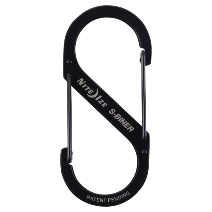 S-Binder Dual Carabiner Stainless Steel 75 lbs | Black