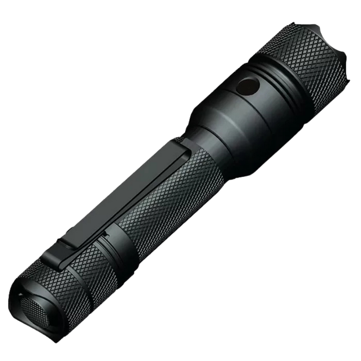 E9 G5 Long Throw Rechargeable Flashlight | Black