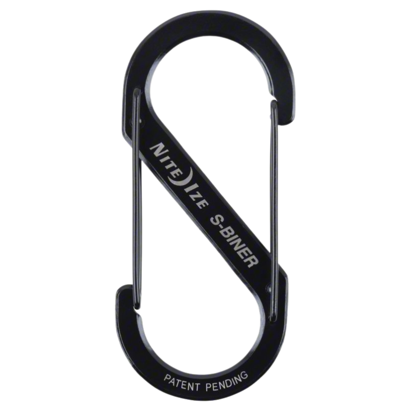 S-Biner Double Carabiner Stainless Steel 100 lbs | Black