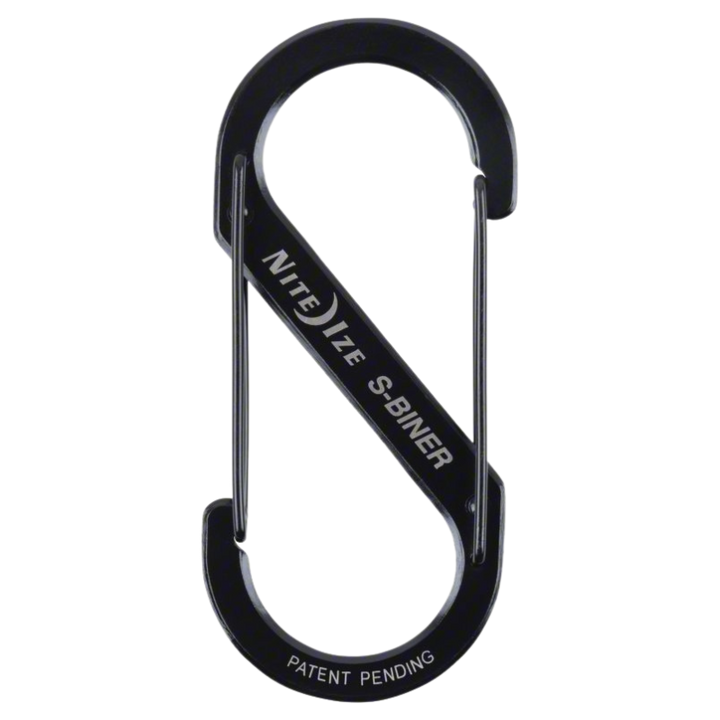 S-Biner Double Carabiner Stainless Steel 100 lbs | Black