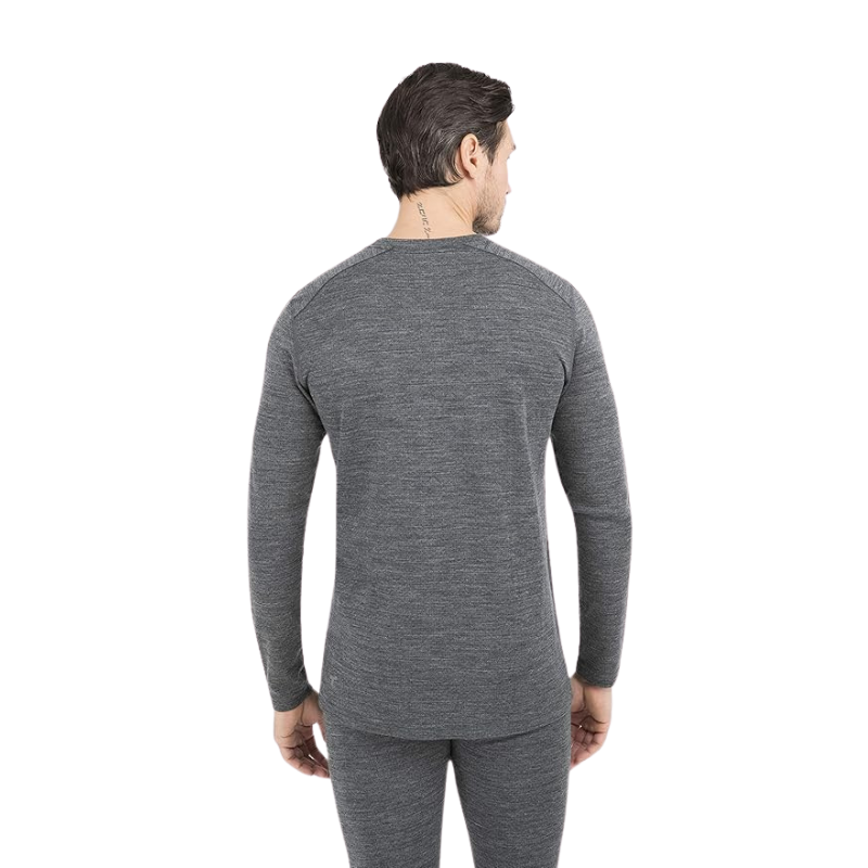 Men's Midweight 2.0 Ultra Merino Wool Baselayer Crew Top | Charcoal