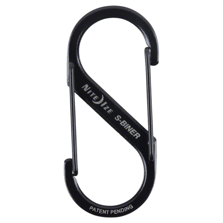 S-Binder Dual Carabiner Stainless Steel 10 lbs | Black