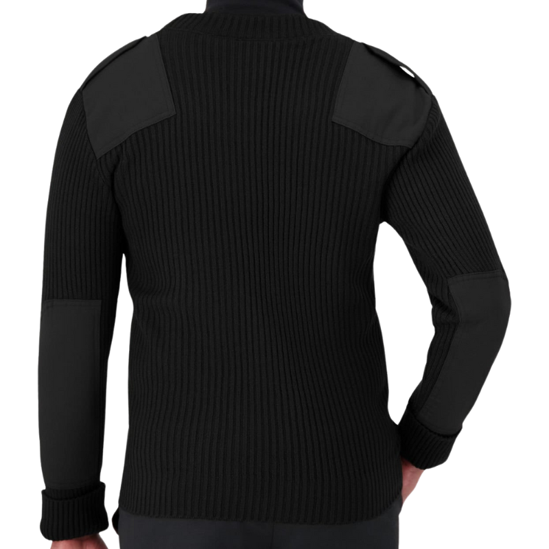 Crew Neck Rib Commando W/ Velcro Epaulets | Black, Navy