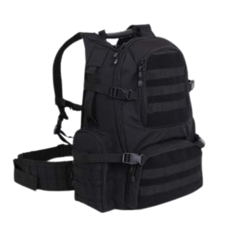 Multi-Chamber MOLLE Assault Pack | Black, Coyote