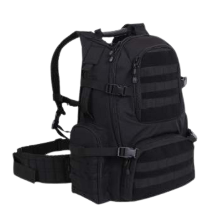 Multi-Chamber MOLLE Assault Pack | Black, Coyote