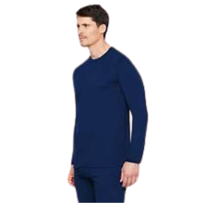 4.0 Men's Military Heritage Fleece Thermal Crew Shirt | Navy