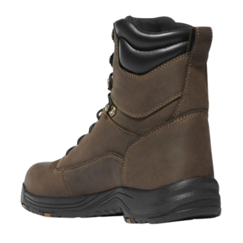 Men's Caliper 8" Plain Toe WTPF 400G Slip Resist Work Boot | Brown