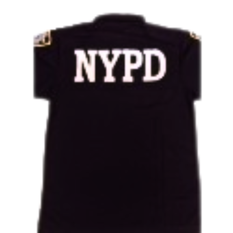 Short Sleeve Bike Polo W/ NYPD patches | Navy