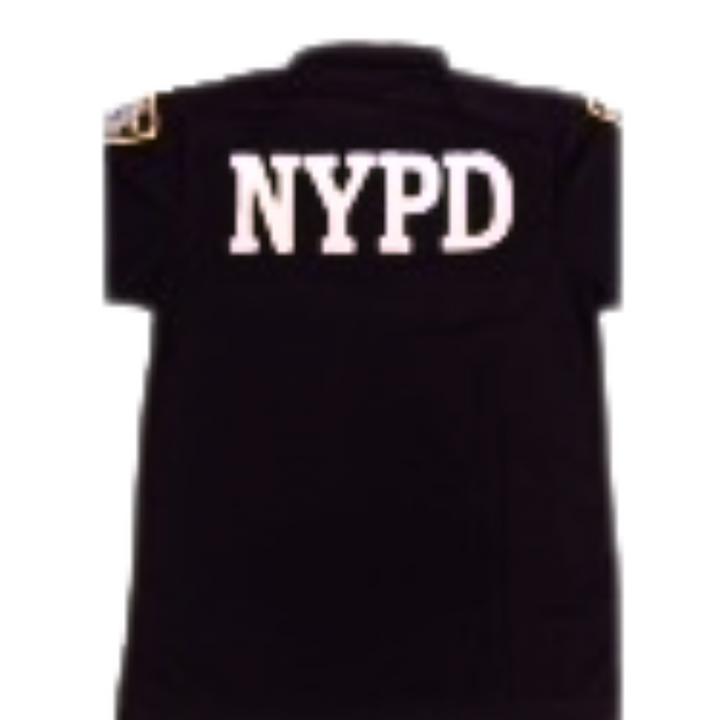 Short Sleeve Bike Polo W/ NYPD patches | Navy