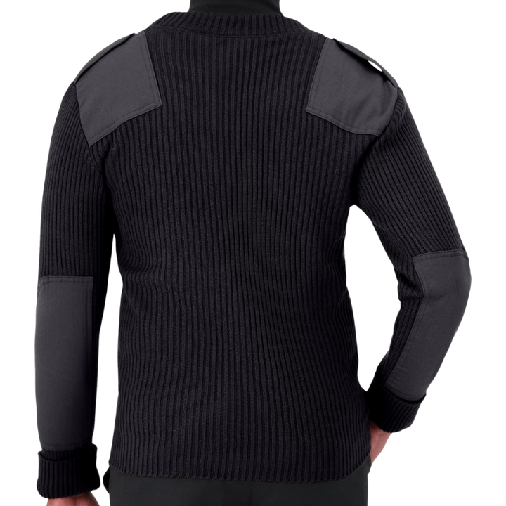 Crew Neck Rib Commando W/ Velcro Epaulets | Black, Navy