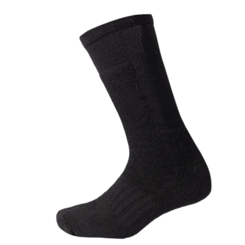 Wool Blend Mid-Calf Winter Socks | Black