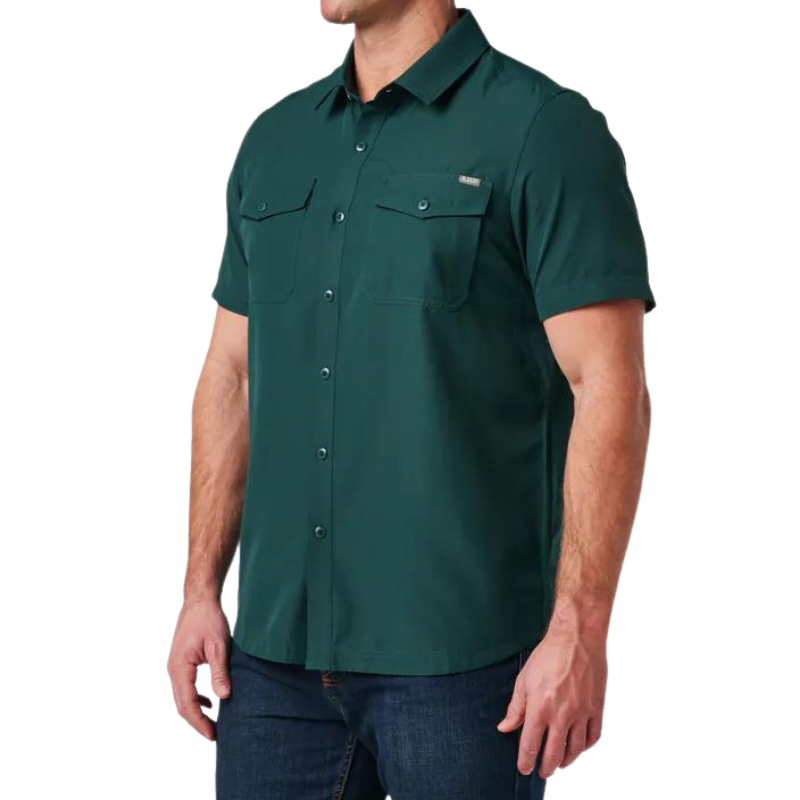 Marksman Short Sleeve Shirt UPF 50+ | Green Sea