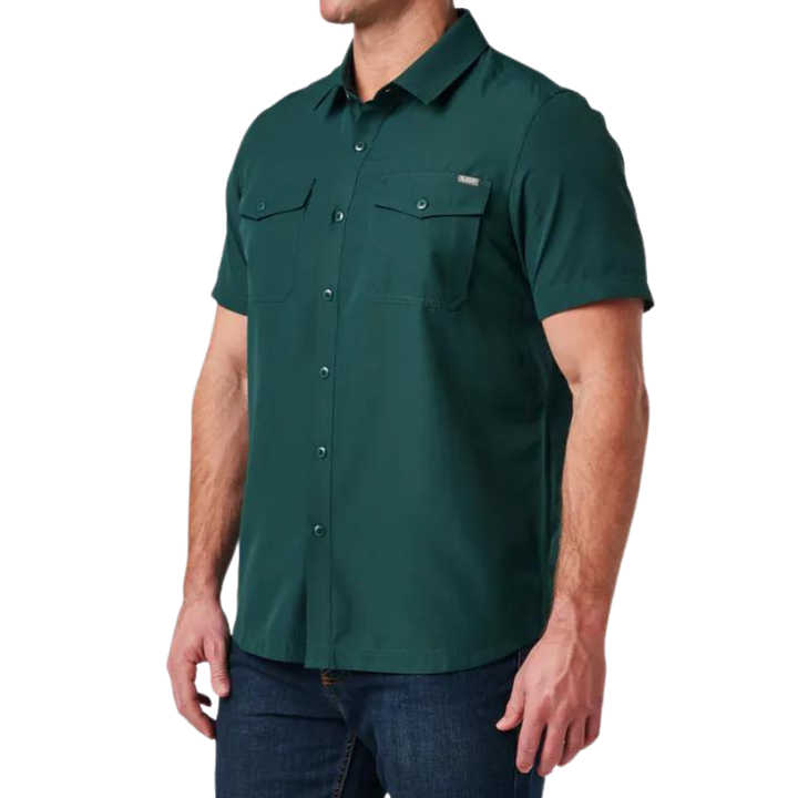 Marksman Short Sleeve Shirt UPF 50+ | Green Sea