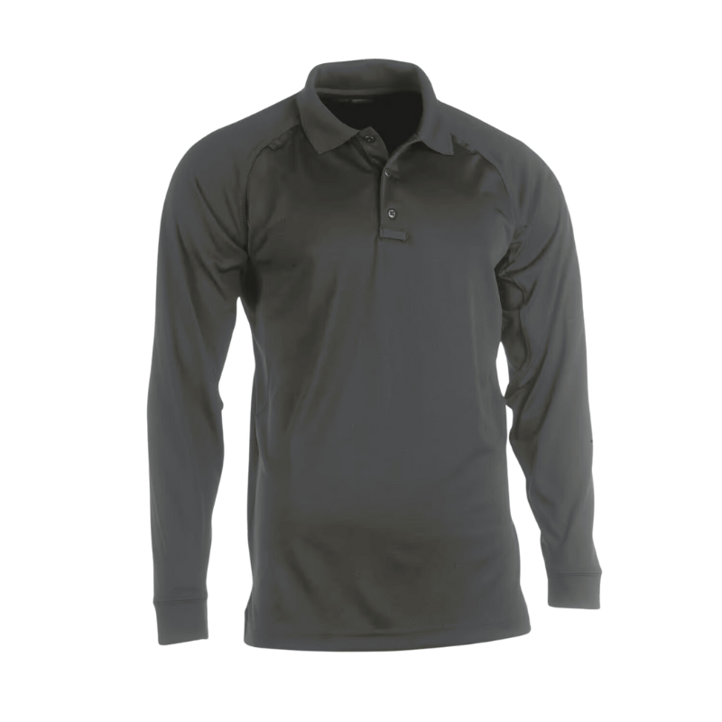 Men's Long Sleeve Performance Polo | TDU Green