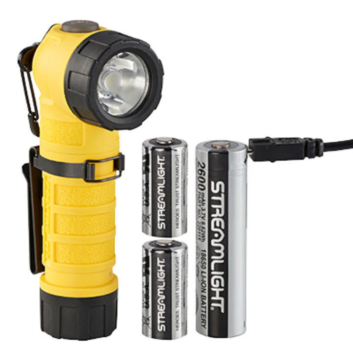 Polytac 90 X Right Angle Light | Yellow