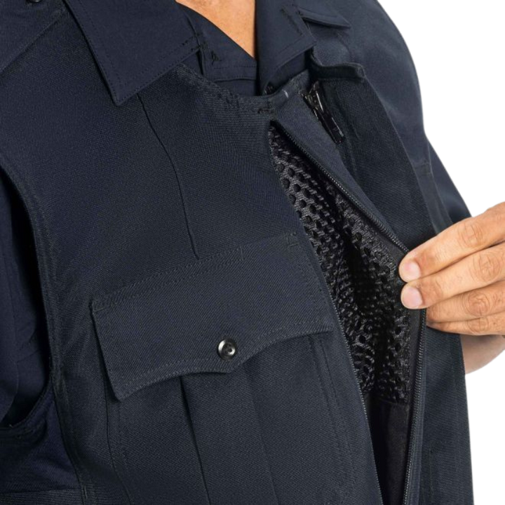 NYPD Zip Front Armorskin XP Vest Carrier | Navy