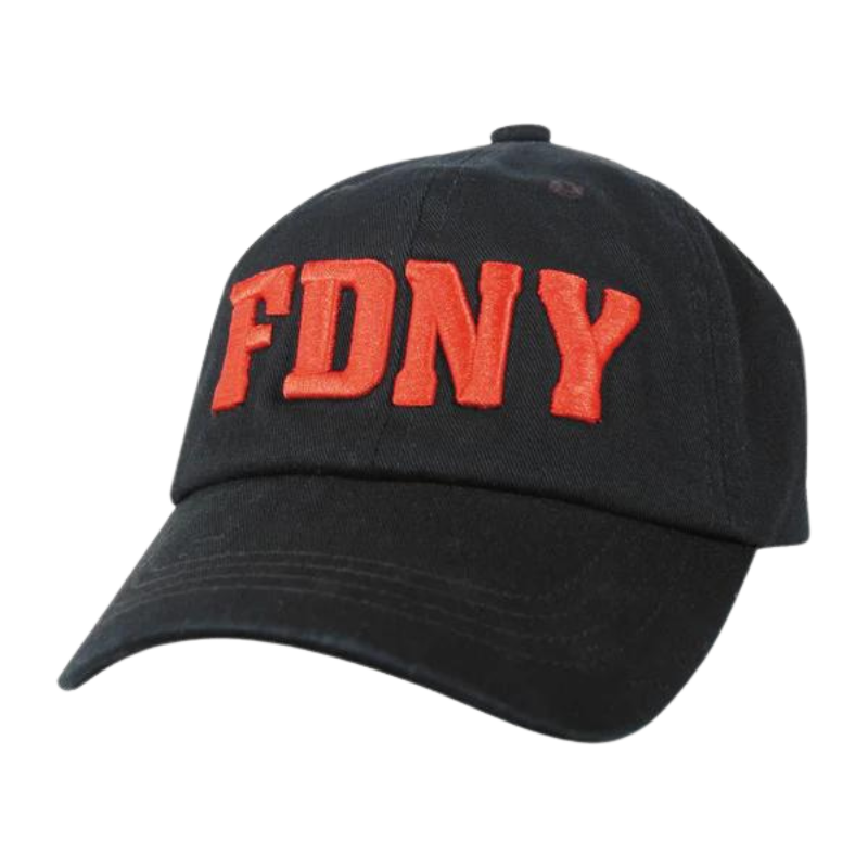 FDNY Black Cap w/Red Lettering