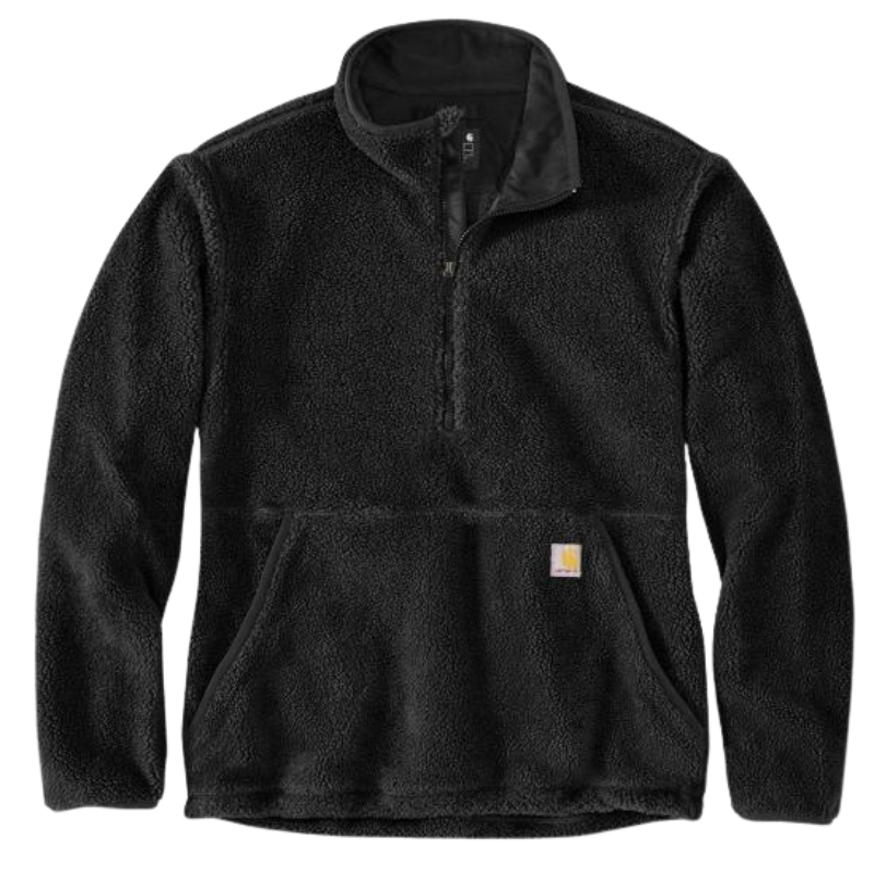 Loose Fit Fleece Pullover | Black