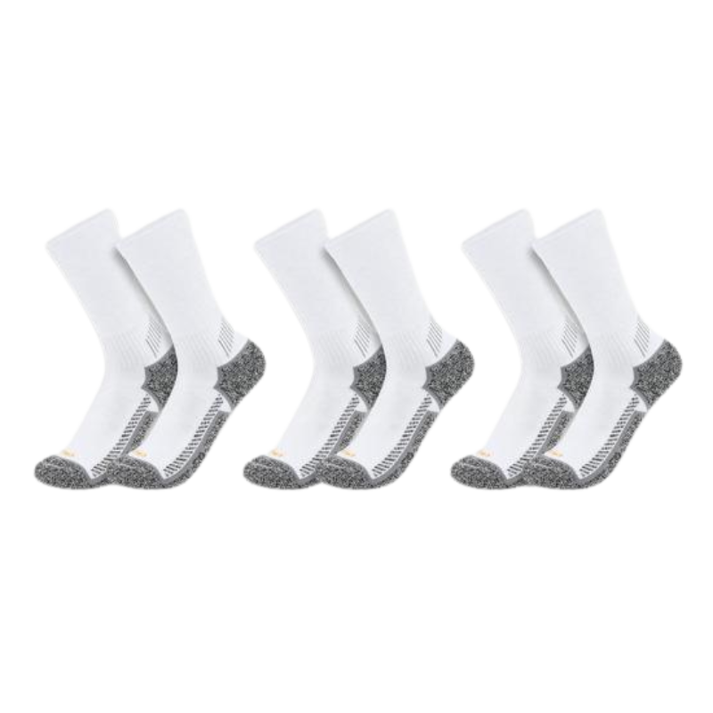 Force Midweight Crew Sock 3 Pack | Black, White