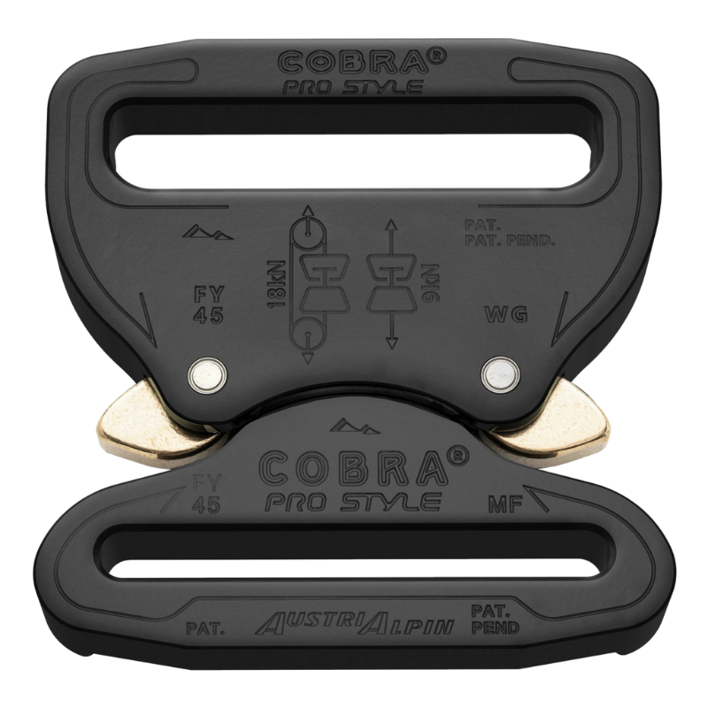 2.25" COBRA Pro Style Aluminum Buckle | Black