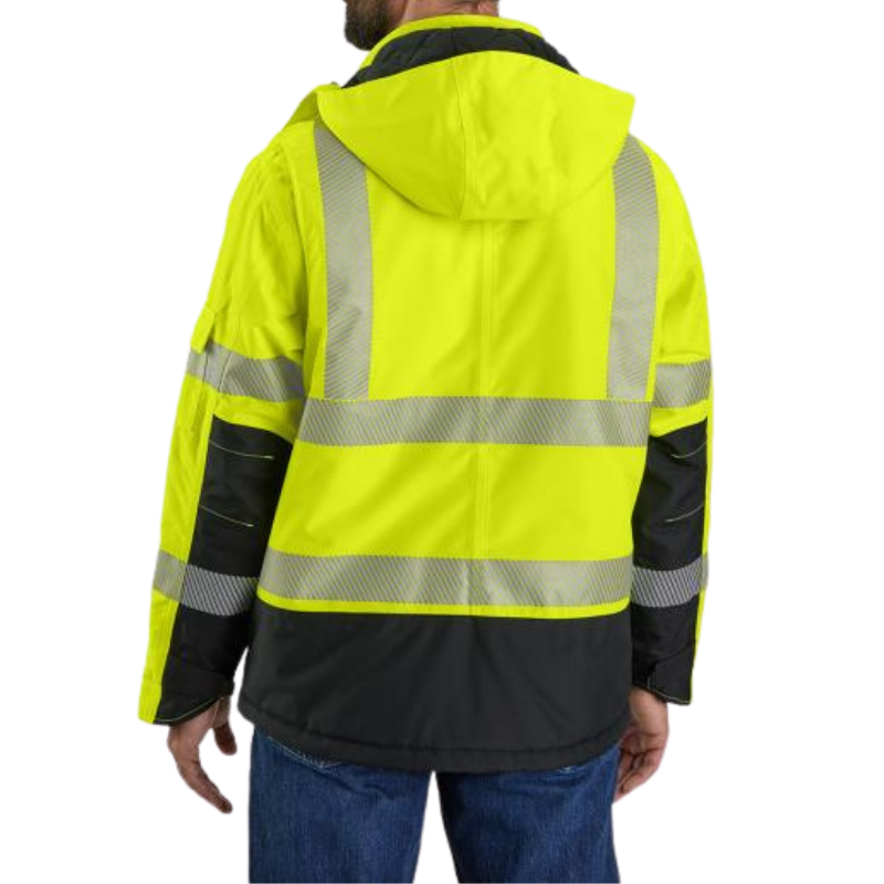 High-Visibility Waterproof Loose Fit Heavyweight Insulated Class 3 Jacket | Brite Lime