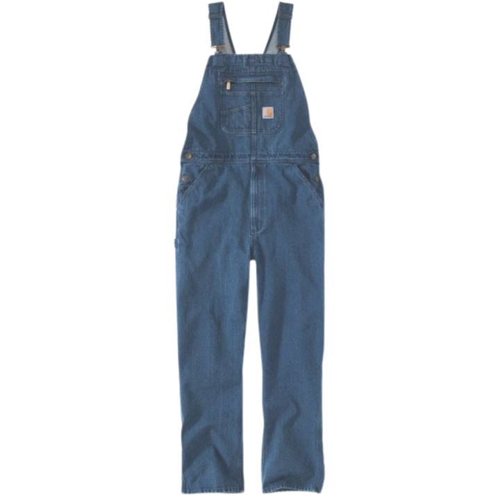 Loose Fit Denim Bib Overall | Darkstone