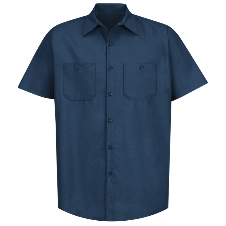 Men's Short Sleeve Industrial Work Shirt | Navy