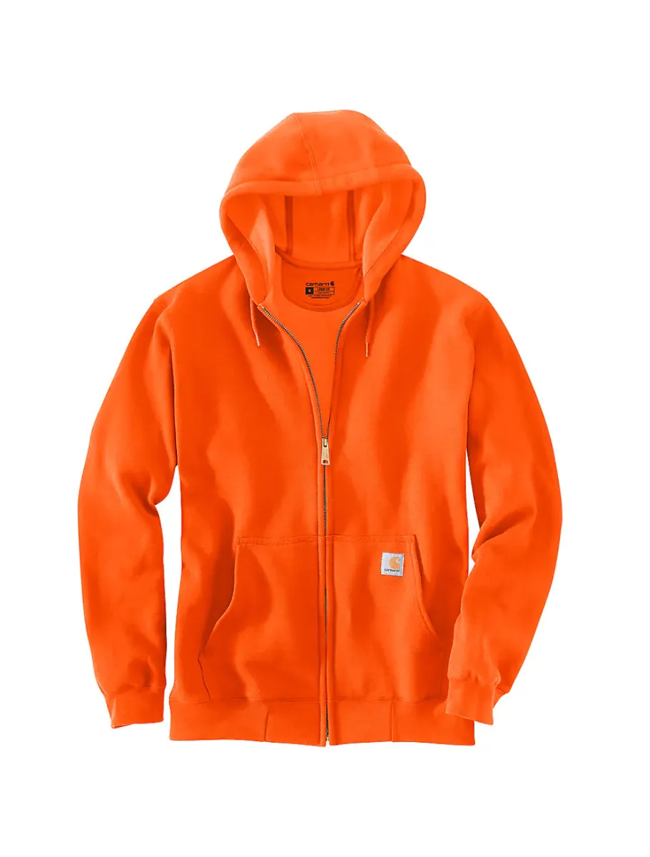 Carhartt Men's Loose Fit Midweight Full-Zip Sweatshirt | Brite Orange