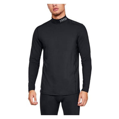 Under Armour Cold Gear Top Fitted Youth Small Black Mock Turtleneck