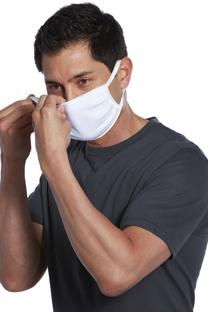 Solid 3 Ply Cotton Ear Loop Face Mask | Multiple Colors (Customization Available)