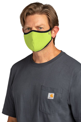 3 Pack Carhartt Face Mask | Black, Carhartt Brown, Lime