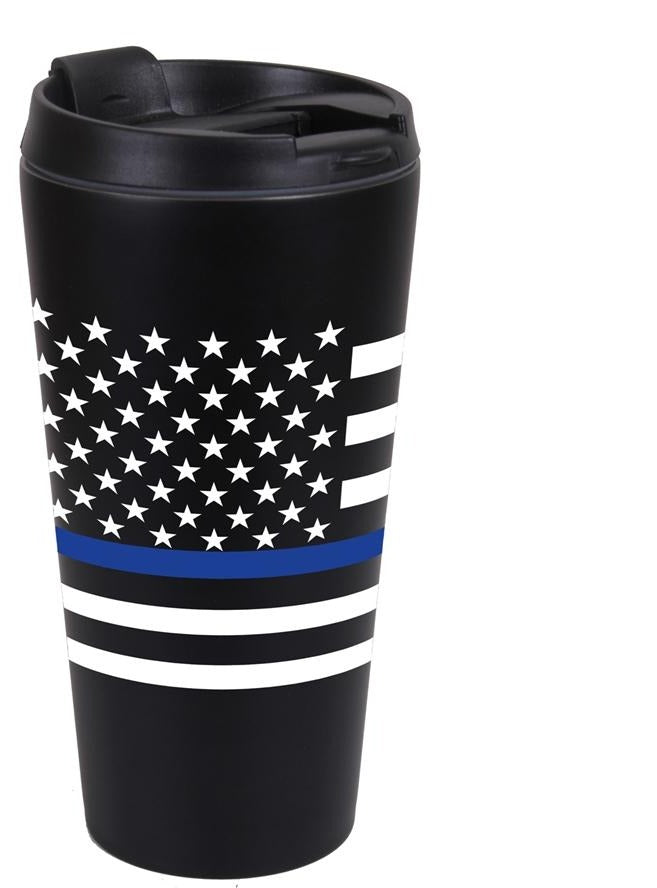 Thin Blue Line Flag Travel Mug