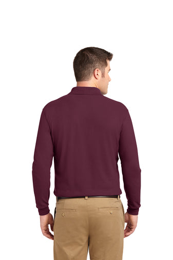 Long Sleeve Silk Touch Polo Shirt