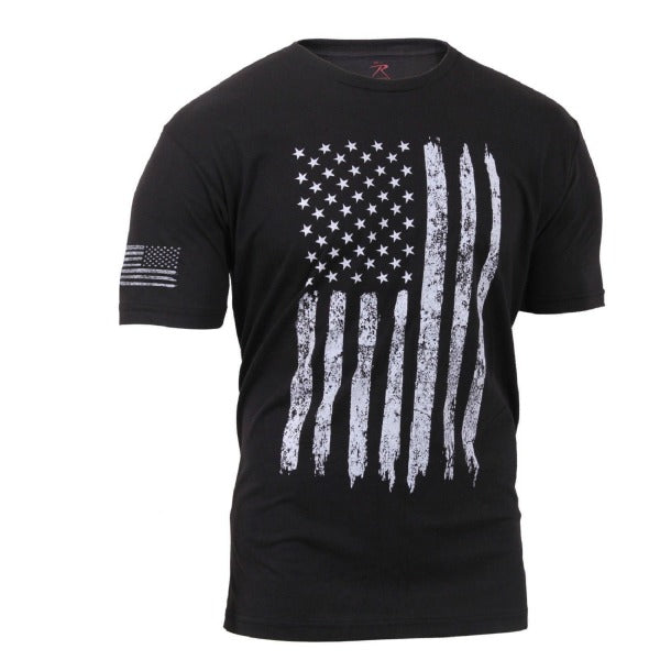 Distressed US Flag Athletic Fit T-Shirt – Harriman Army-Navy