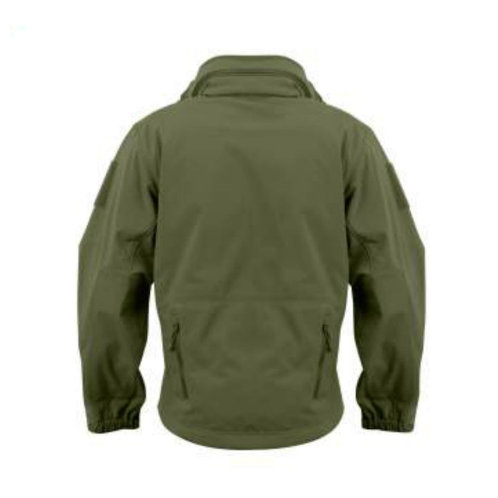 Special Ops Tactical Soft Shell Jacket w Removable hood.  | Multiple Colors Camo & Solid