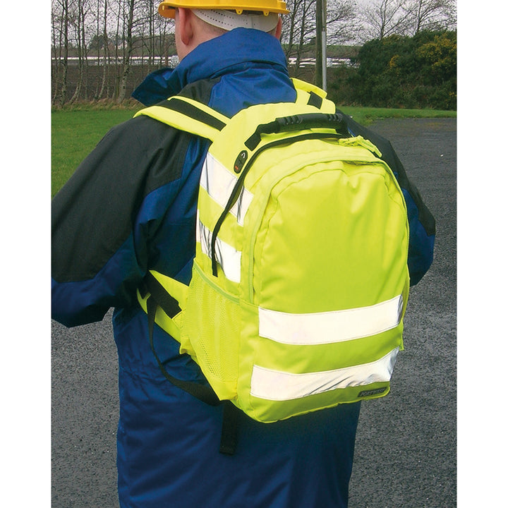 HI Vis Back Pack 25L | HI Vis Yellow