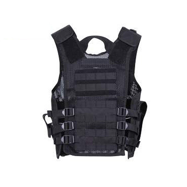 Kid's Tactical Cross Draw Vest | Black - BLACK