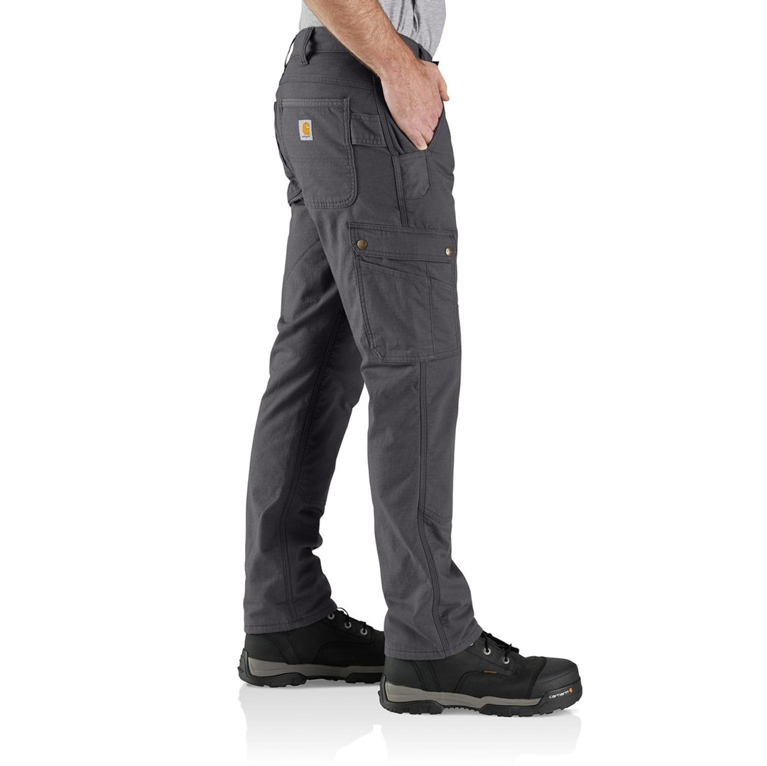 Carhartt Men's Rugged Flex Relaxed Fit Ripstop Cargo Fleece Lined Work Pant | Shadow