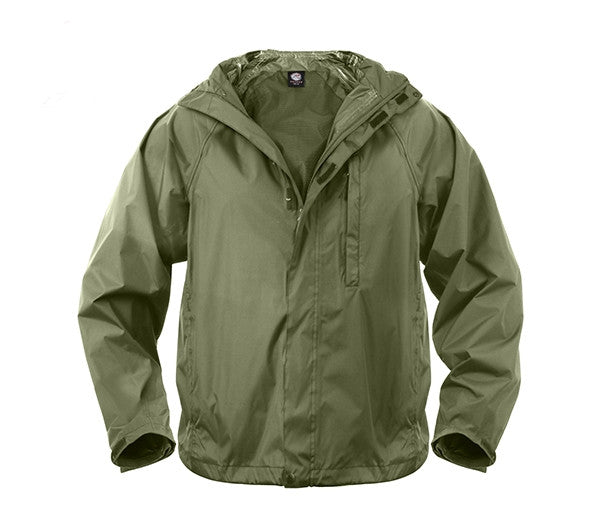 Packable Rain Jacket | Olive – Harriman Army-Navy