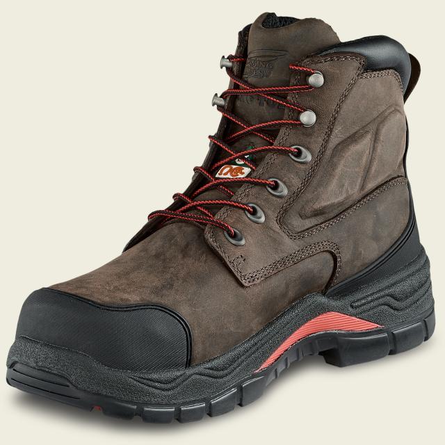 CLEARANCE 3513 Red Wing King Toe ADC 6 Inch Insulated Waterproof Boot Non Metallic Safety Toe BROWN 7 EE