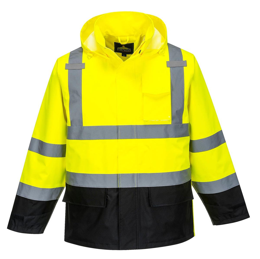 Waterproof Hi VIs Contrast Rain Jacket